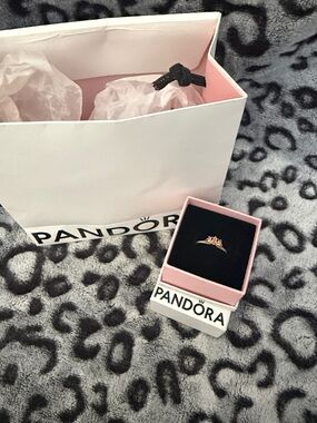Pandora Rose Gold Crown Ring